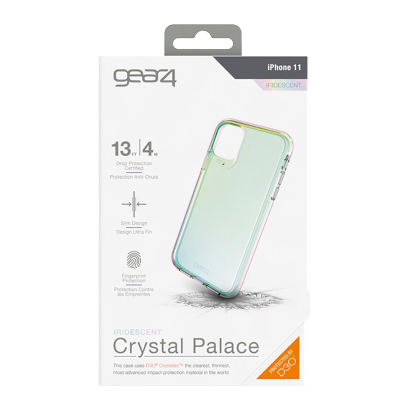 iPhone 11/XR Gear4 D3O Clear Crystal Palace Case - 15-04769