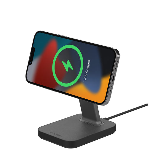 mophie universal snap+ wireless stand - black - 15-11378
