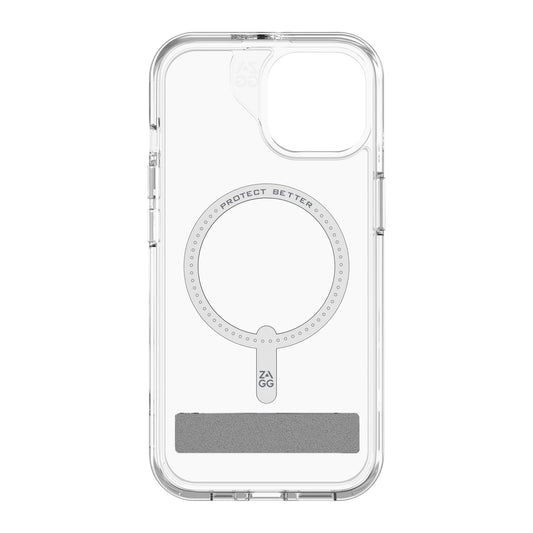 iPhone 15/14/13 ZAGG/GEAR4 Graphene Crystal Palace Snap Kickstand Case - Clear - 15-11778