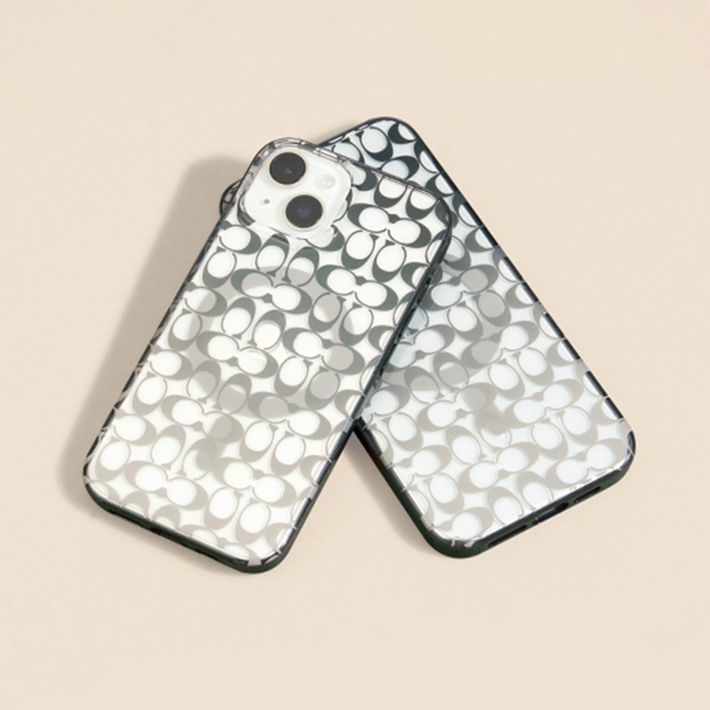 iPhone 15/14/13 Coach Protective Signature C Case w/MagSafe - Ombre Deep Forest - 15-12442