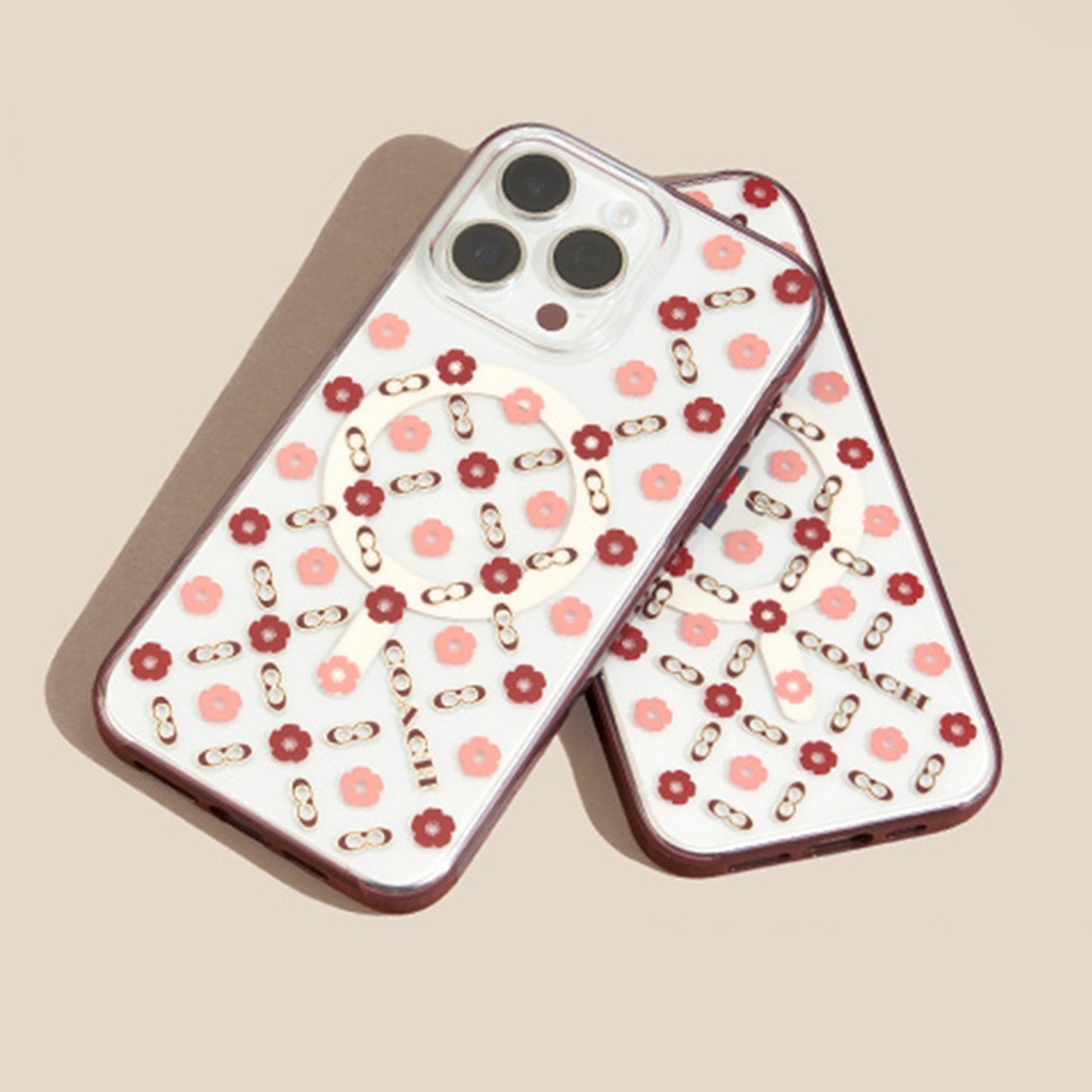 iPhone 15 Pro Max Coach Protective Case w/MagSafe - Tea Rose - 15-12465