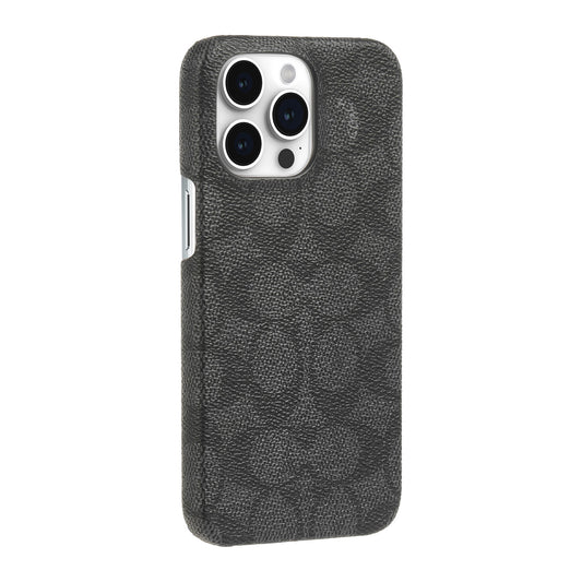iPhone 15 Pro Max Coach Slim Wrap Signature C Case - Charcoal - 15-12466