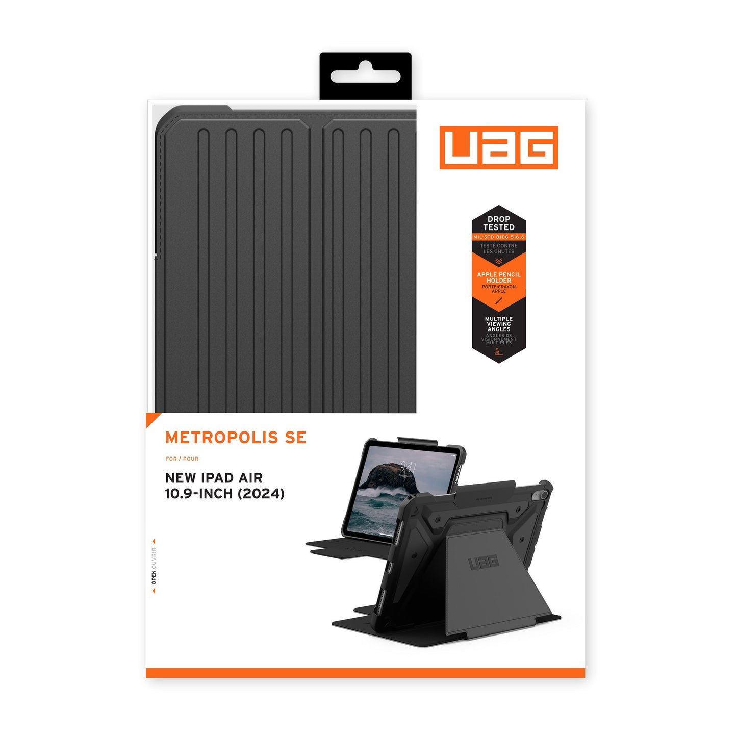 iPad Air 11-in M3/M2 UAG Metropolis SE - Black - 15-12666