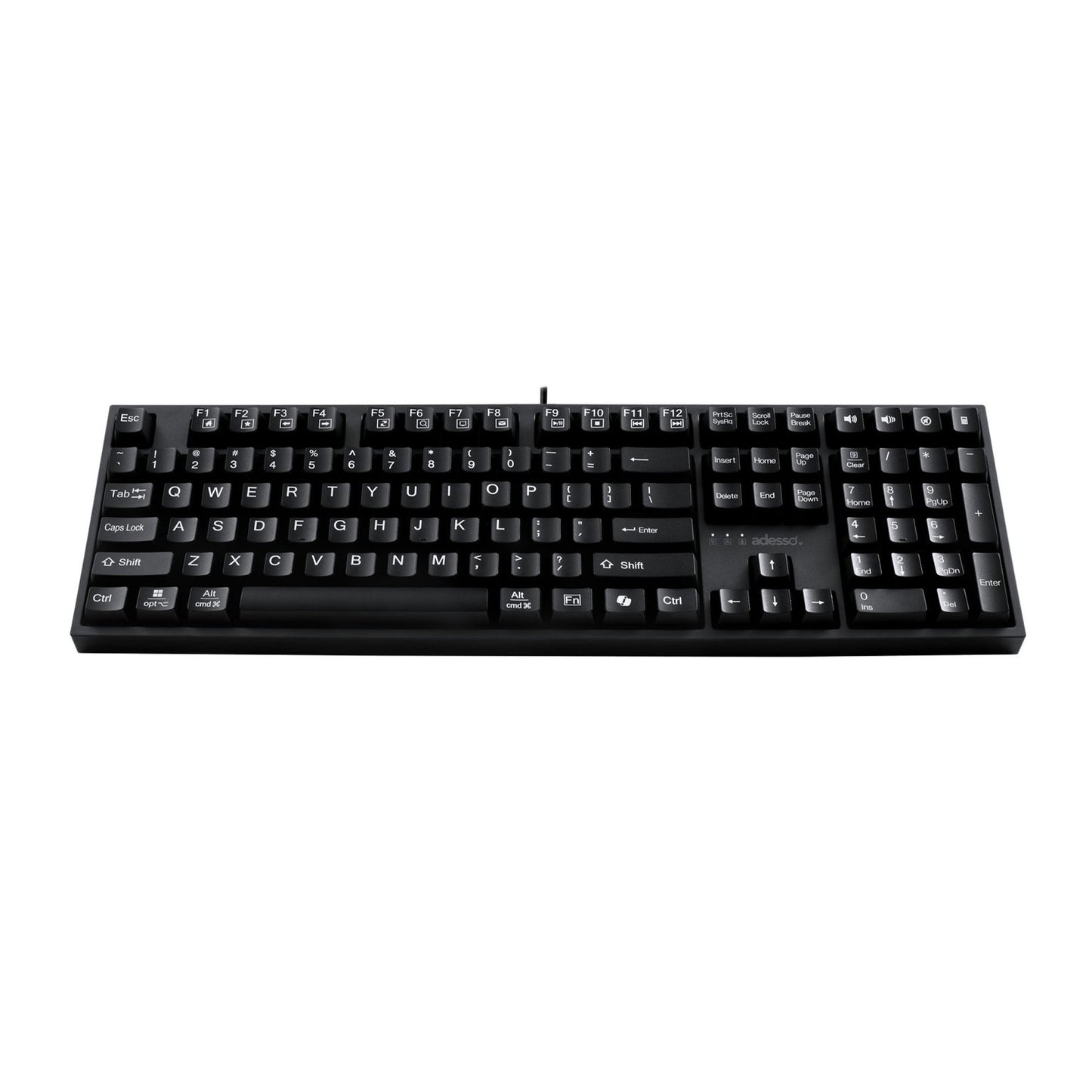 Adesso Multi OS Extra Large Print Desktop Mechanical keyboard - 15-12854