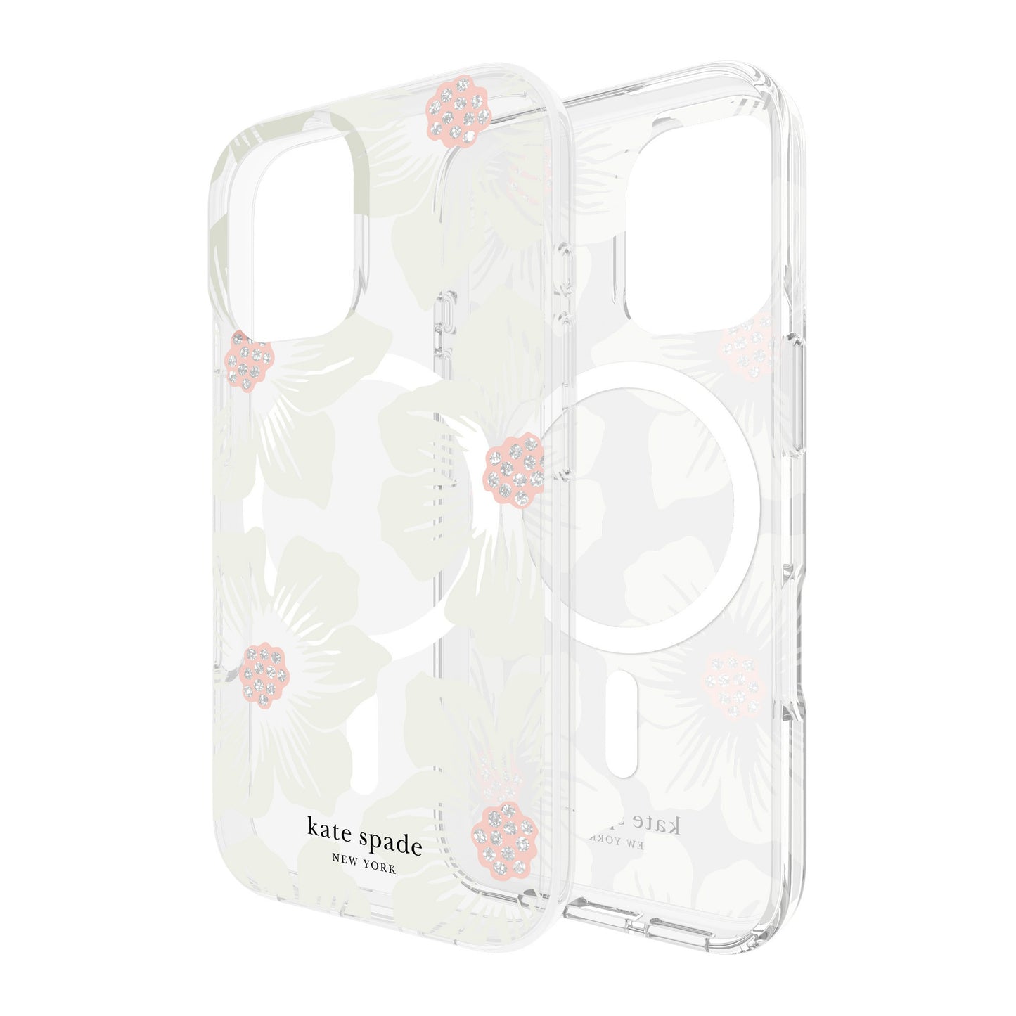 iPhone 16 Kate Spade Protective Prints MagSafe Case - Hollyhock Floral - 15-13244