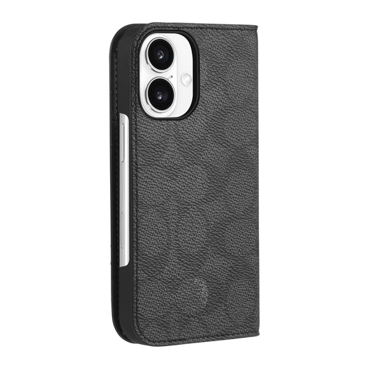 iPhone 16 Coach Folio Signature C Case - Charcoal - 15-13359