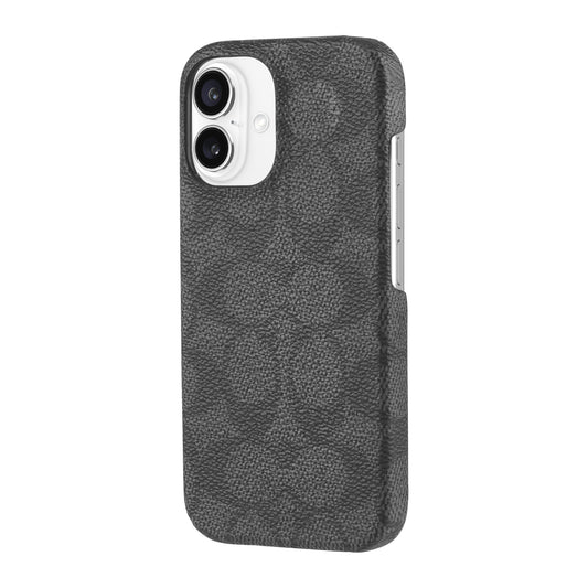 iPhone 16 Coach Slim Wrap Signature C Case - Charcoal - 15-13362