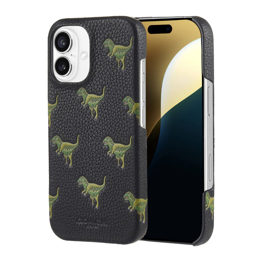 iPhone 16 Coach Leather Slim Wrap Case - Repeat Rexy - 15-13363