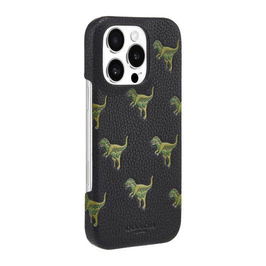 iPhone 16 Pro Coach Leather Slim Wrap Case - Repeat Rexy - 15-13370