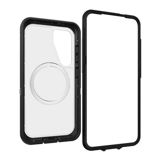 Samsung Galaxy S25 Otterbox Defender Series Pro XT Clear w/Magnets Case - Clear/Black - Dark Side - 15-13772