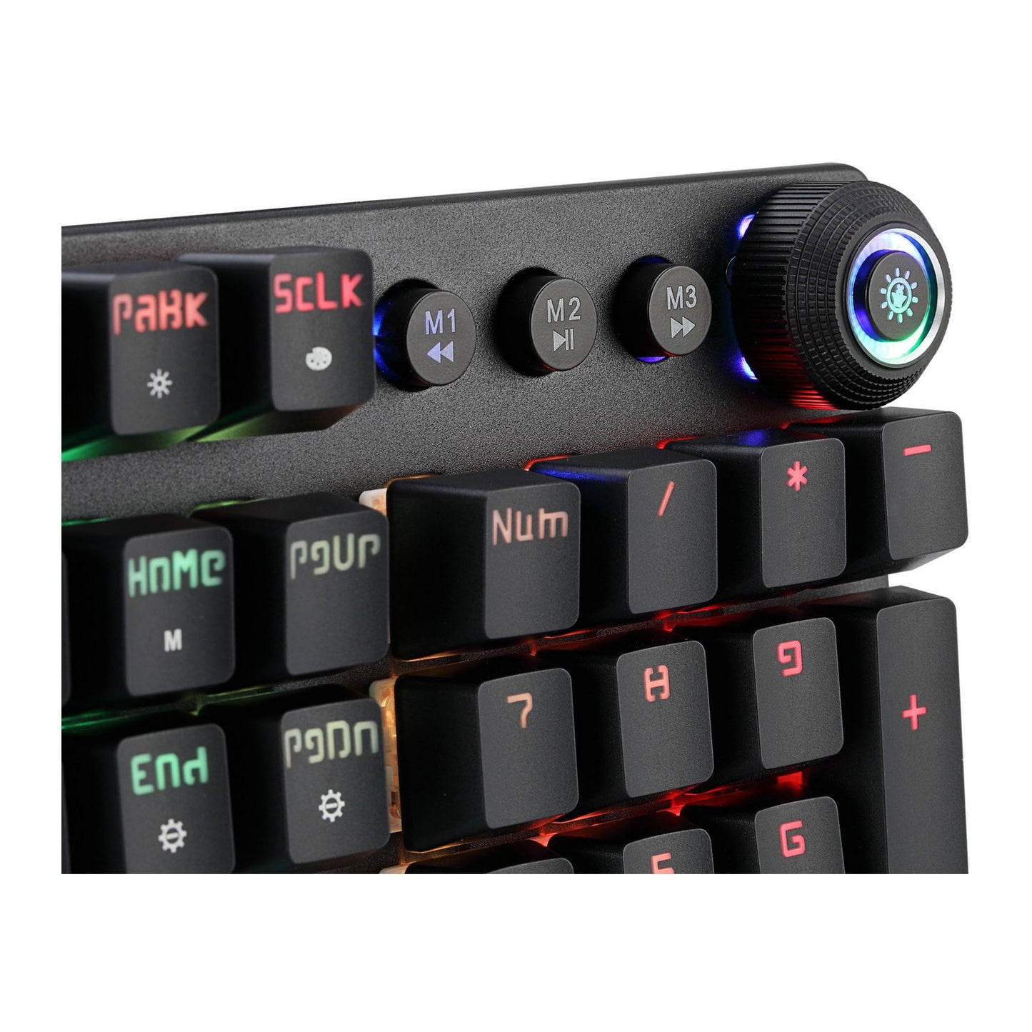 Adesso RGB Programmable Mechanical Gaming Keyboard with Detachable Magnetic Palmrest - 15-13927