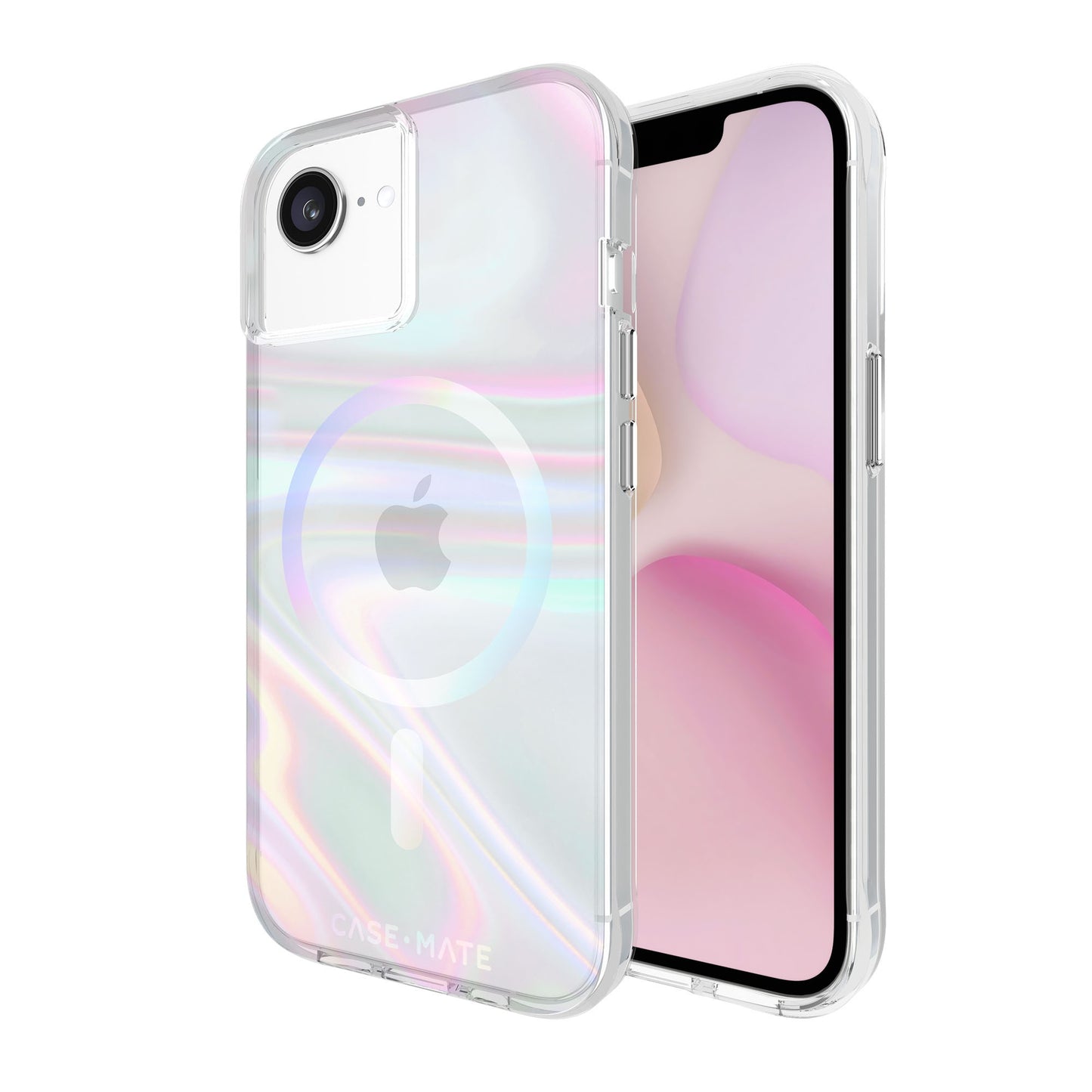 iPhone 17e/16e/15/14/13 Case-Mate Soap Bubble MagSafe Case - Iridescent - 15-14095