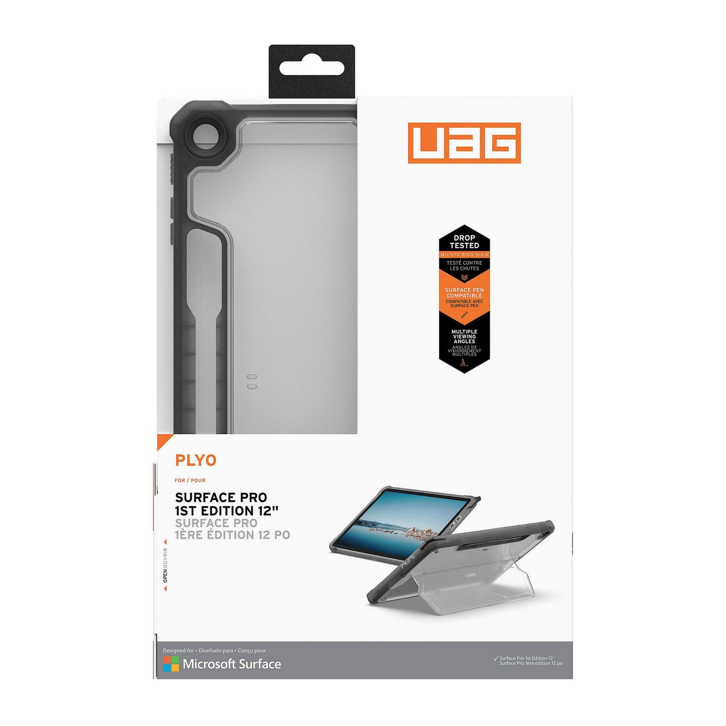 Microsoft Surface Pro 1st Edition 12inch UAG Plyo Series Case - Ice/Ash - 15-14322