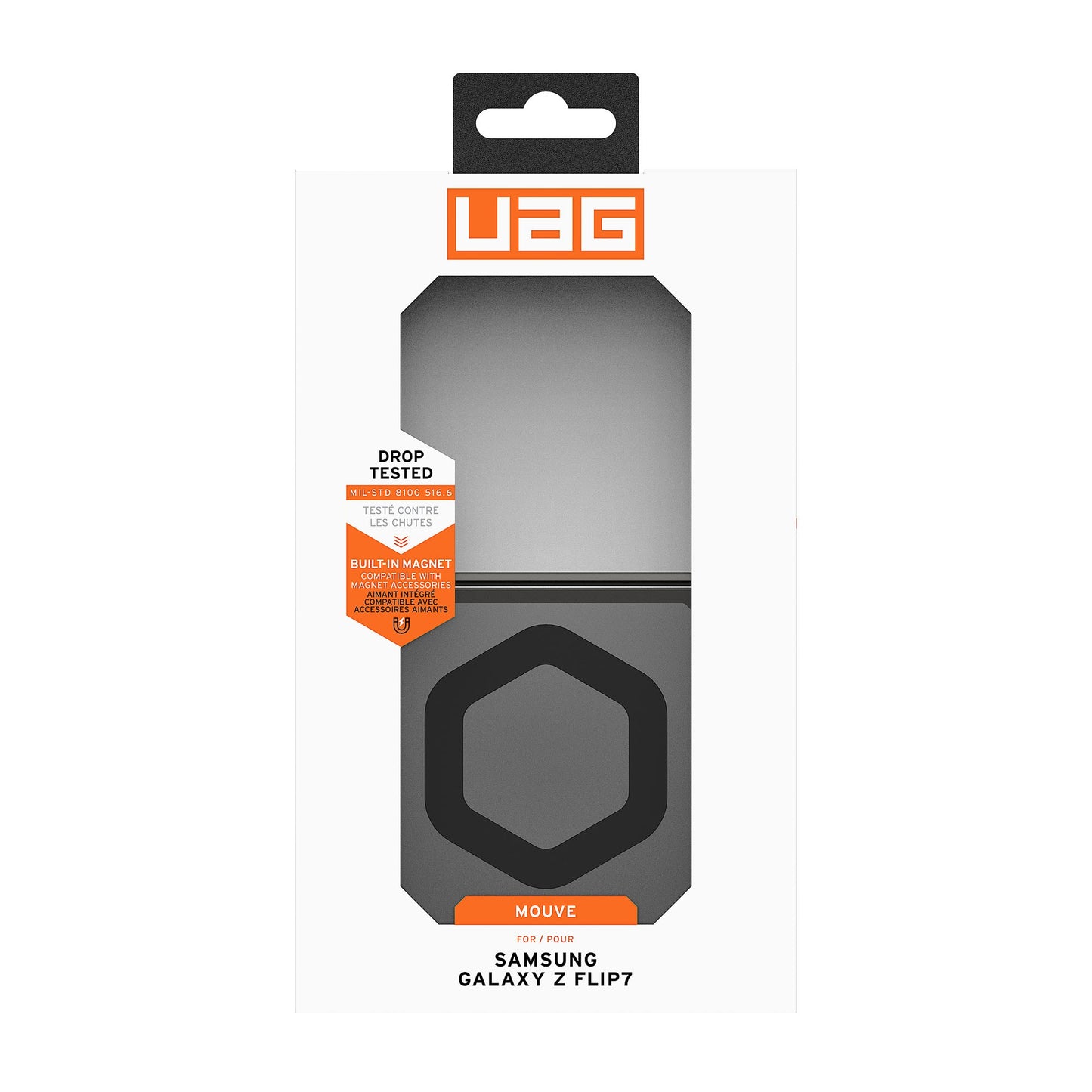 Samsung Galaxy Z Flip7 UAG Mouve w/Magnets Case - Ash - 15-14396