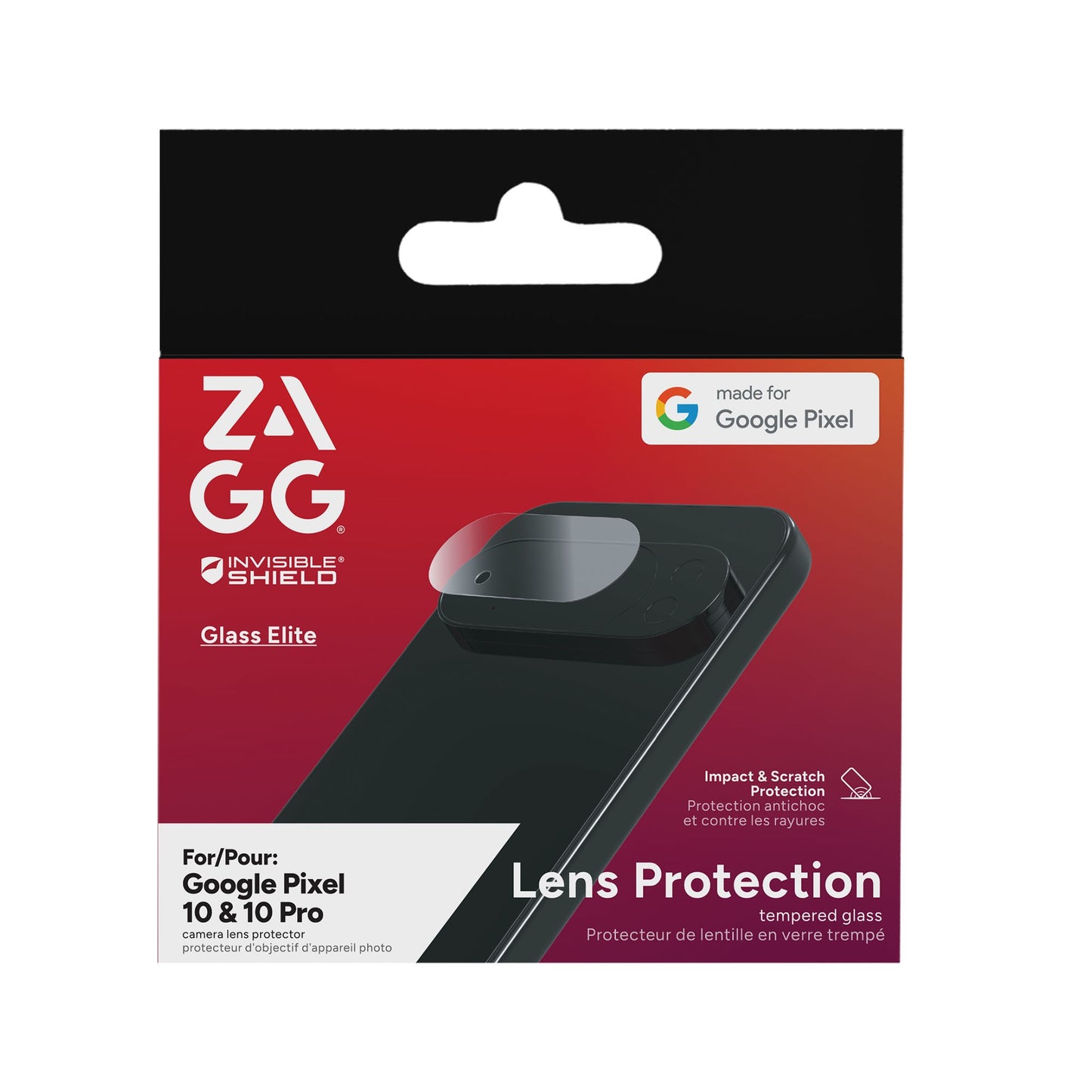 Google Pixel 10/10 Pro ZAGG InvisibleShield Glass Elite AR Camera Lens Protector - 15-14506