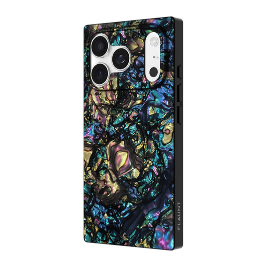 iPhone 18 Pro/17 Pro FLAUNT Square MagSafe Case - Abalone Shell - 15-14590