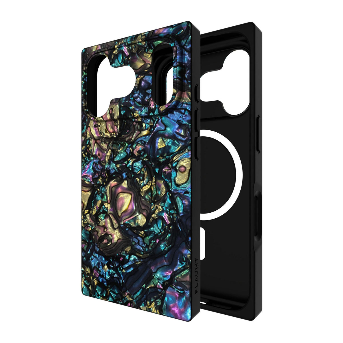 iPhone 18 Pro/17 Pro FLAUNT Square MagSafe Case - Abalone Shell - 15-14590