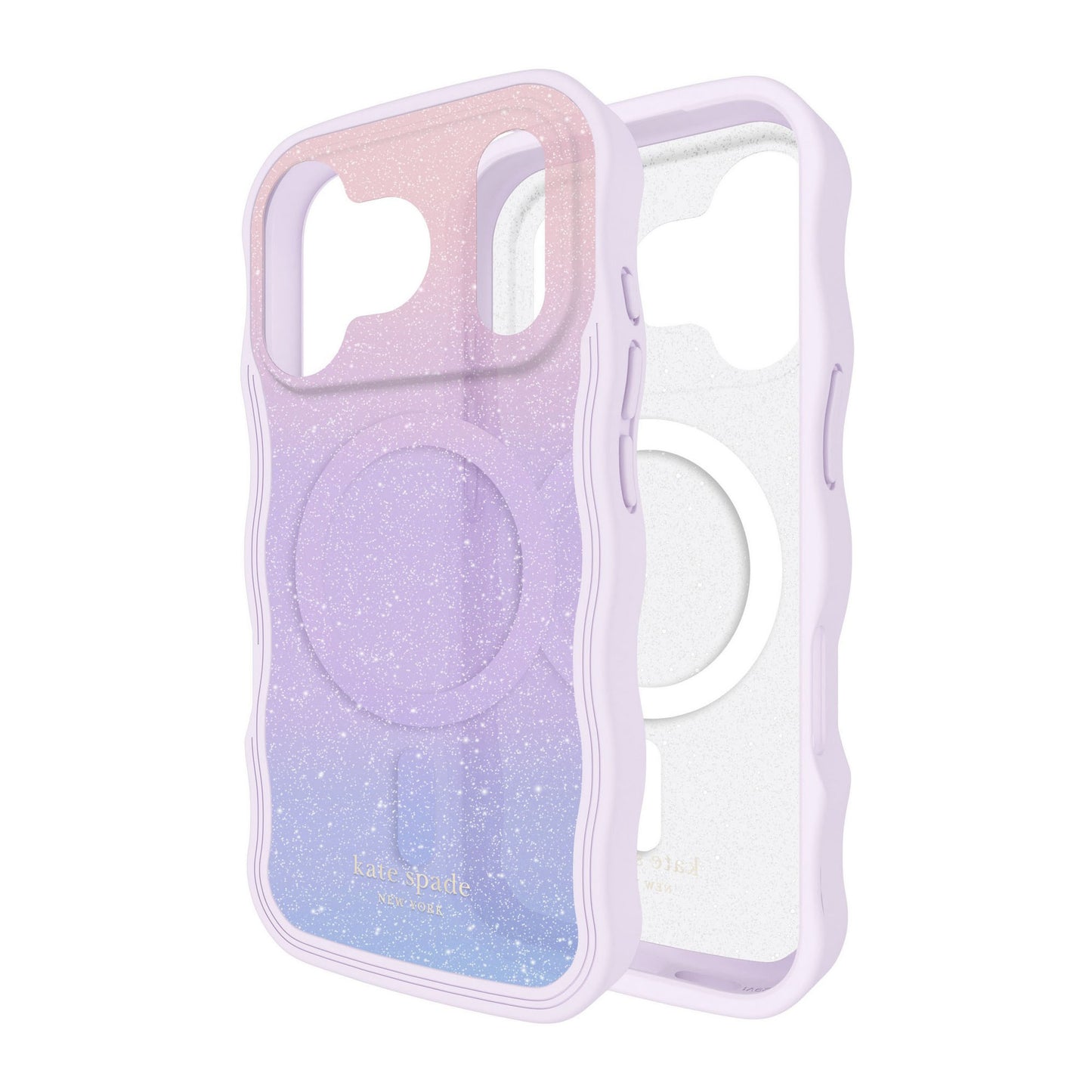 iPhone 17 Pro Kate Spade Wavy MagSafe Case - Opal Glitter - 15-14601