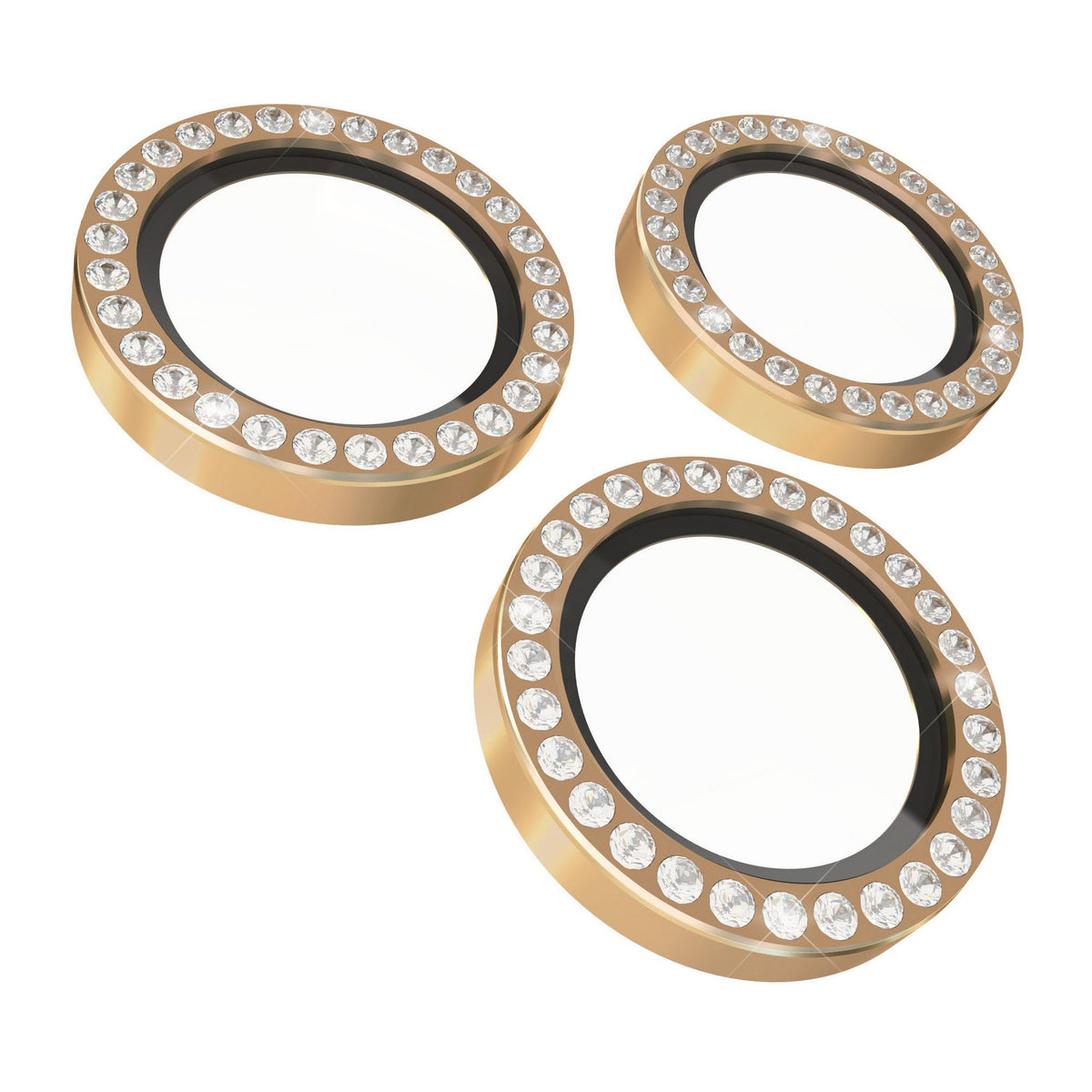 iPhone 18 Pro Max/18 Pro/17 Pro/Pro Max Kate Spade Aluminum Ring Lens Protectors - Set In Stone Gold - 15-14621