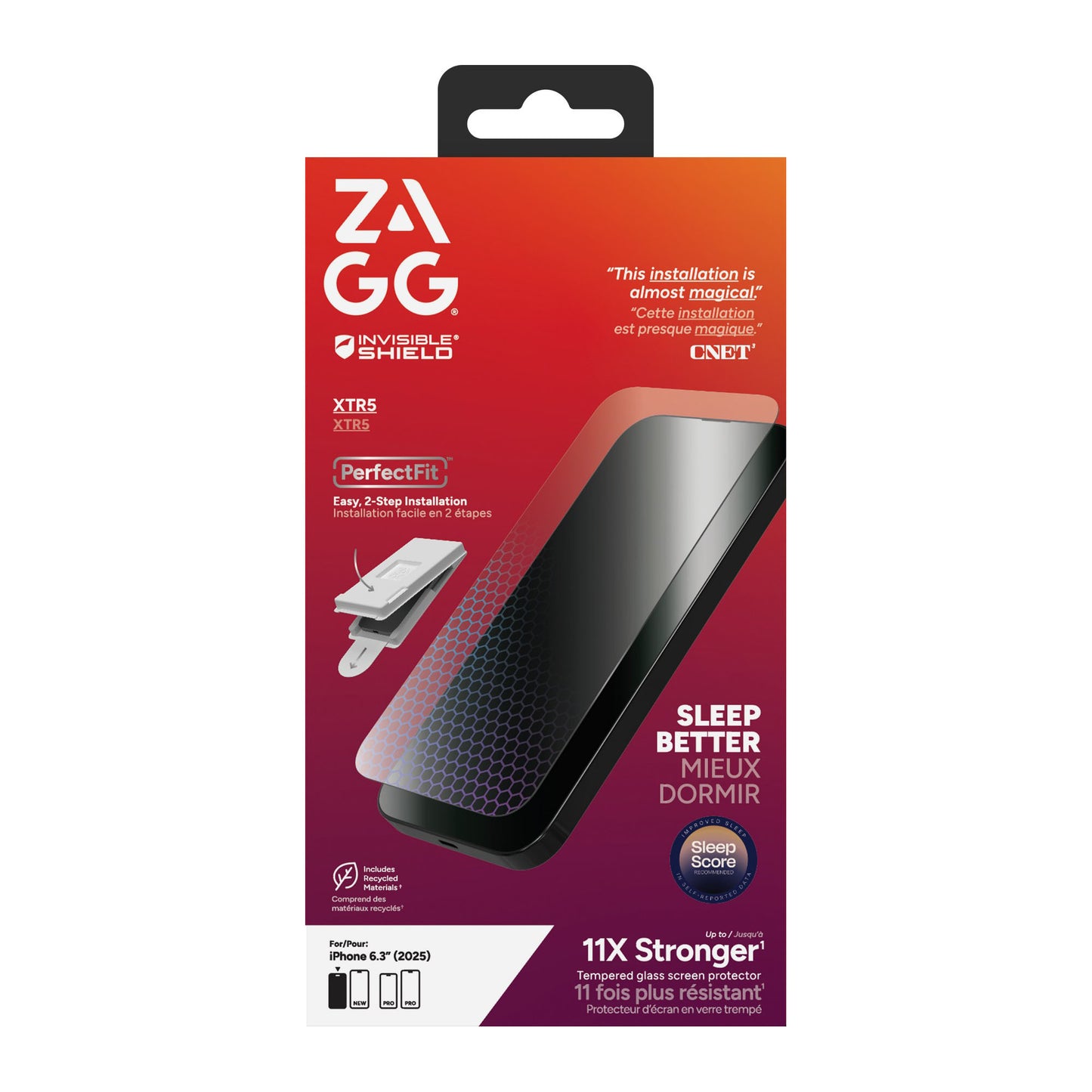 iPhone 17 ZAGG InvisibleShield Glass XTR5 Screen Protector - 15-14679