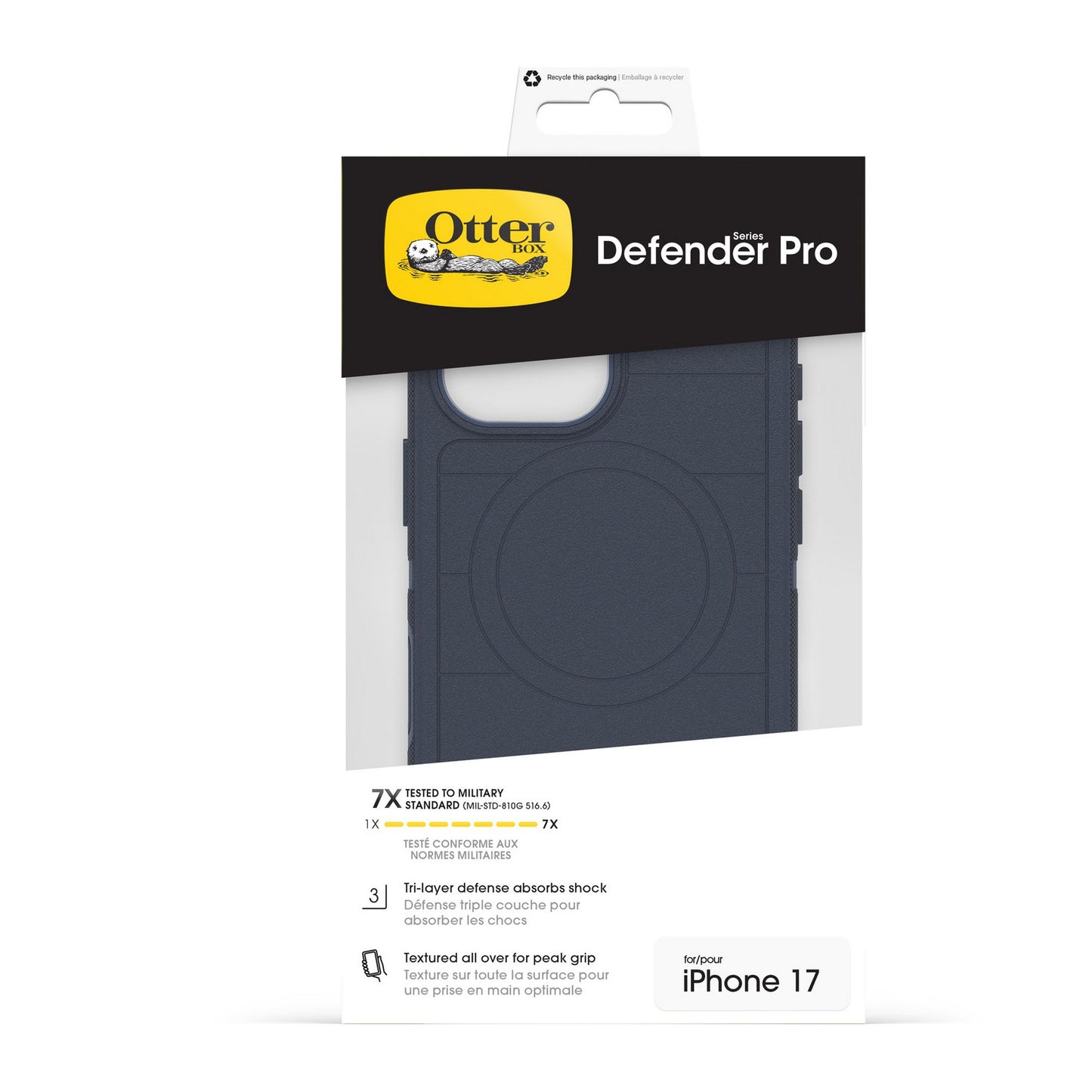 iPhone 17 Otterbox Defender Pro w/MagSafe + Camera Control Case - Blue Sentiment - 15-14764