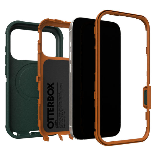 iPhone 17 Pro Otterbox Defender Pro w/MagSafe + Camera Control Case - Green Intrigue - 15-14820
