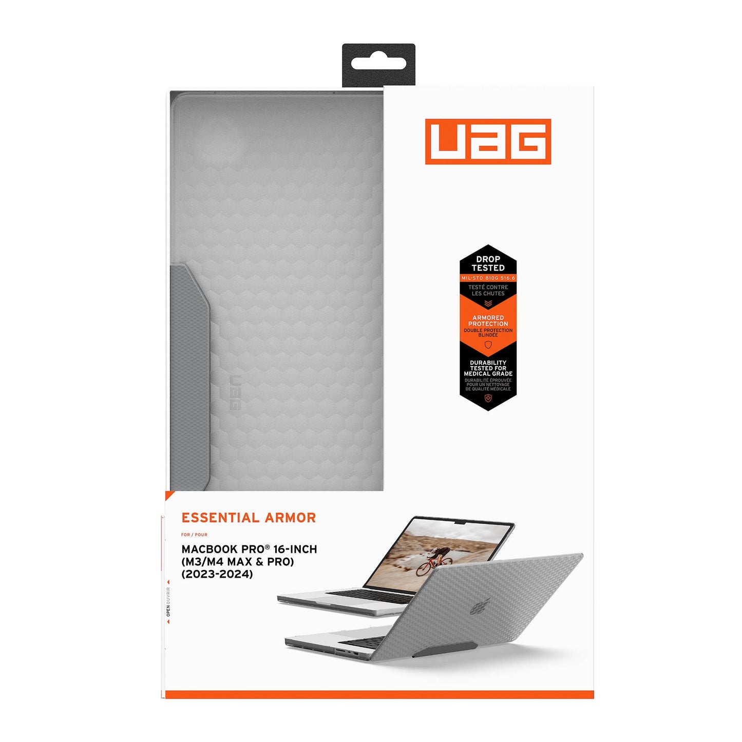 MacBook Pro 16-in M3/M4 UAG Essential Armor Case - Ice - 15-15033