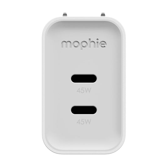 Mophie Speedport 45W Dual USB-C Wall Charger - White - 15-15068