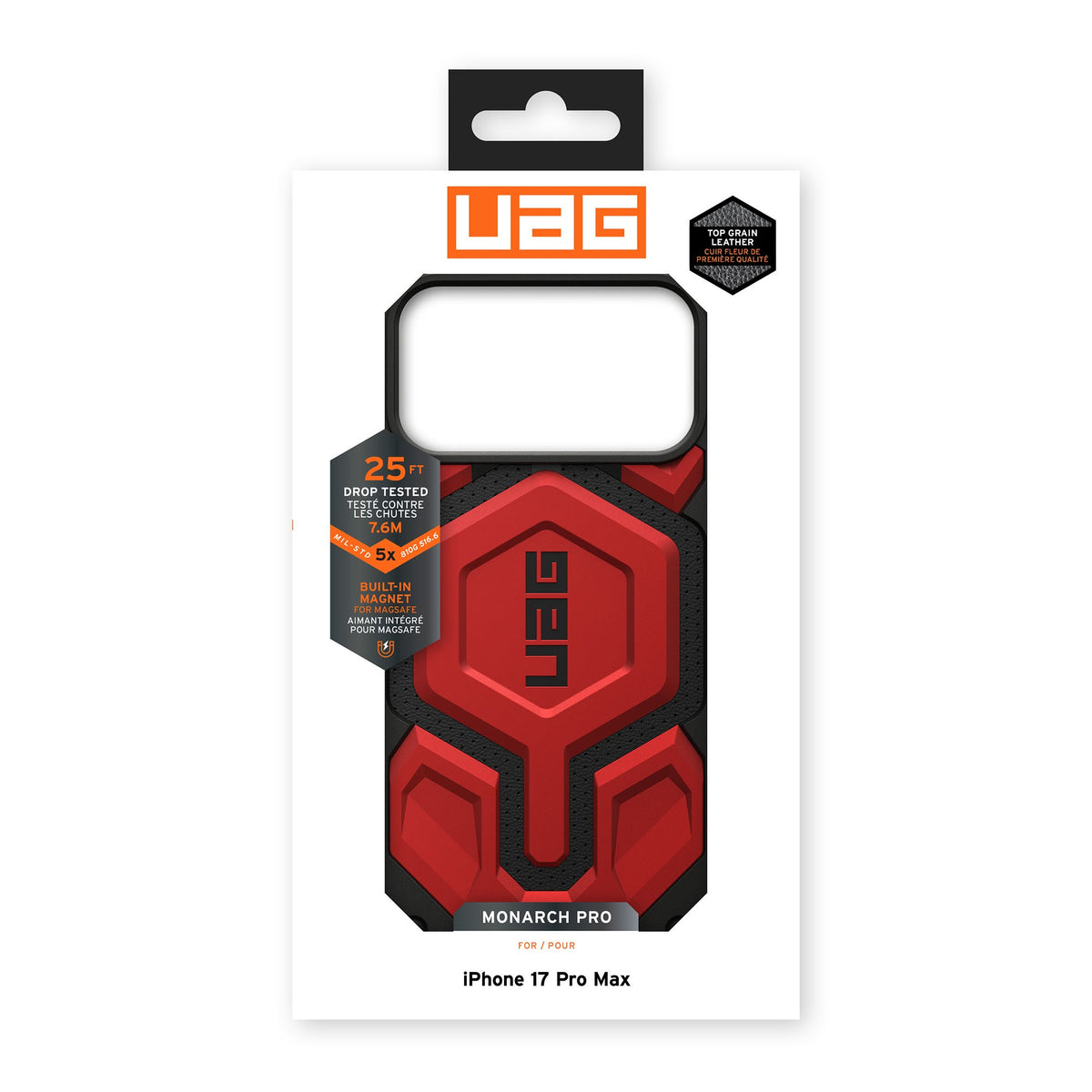 iPhone 18 Pro Max/17 Pro Max UAG Monarch Pro MagSafe Case - Crimson - 15-15074