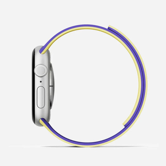 Apple Watch 42mm MOFT Snap Duo Watch Band - Strike Yellow/Poise Purple - 15-15082