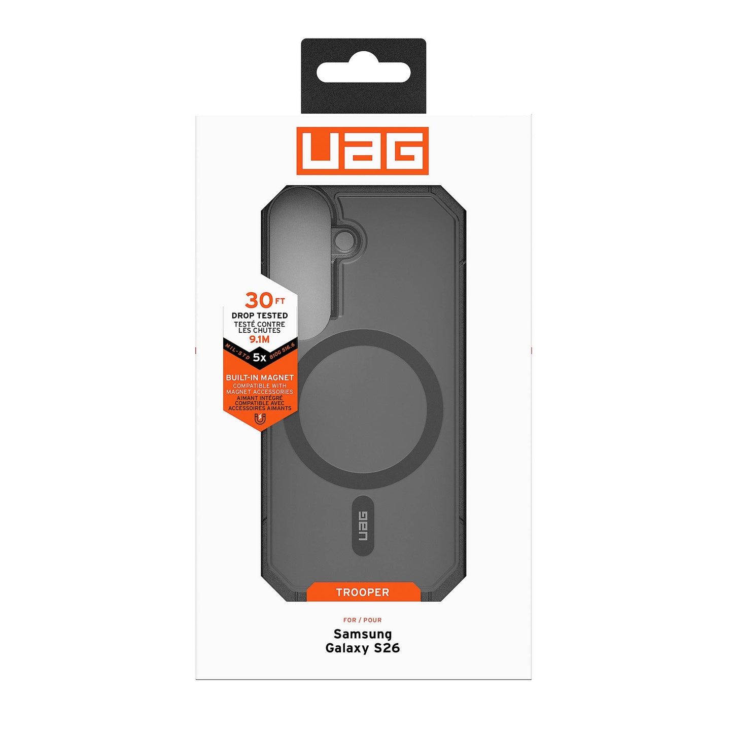 Samsung Galaxy S26 UAG Trooper w/Magnet Case - Ash - 15-15119