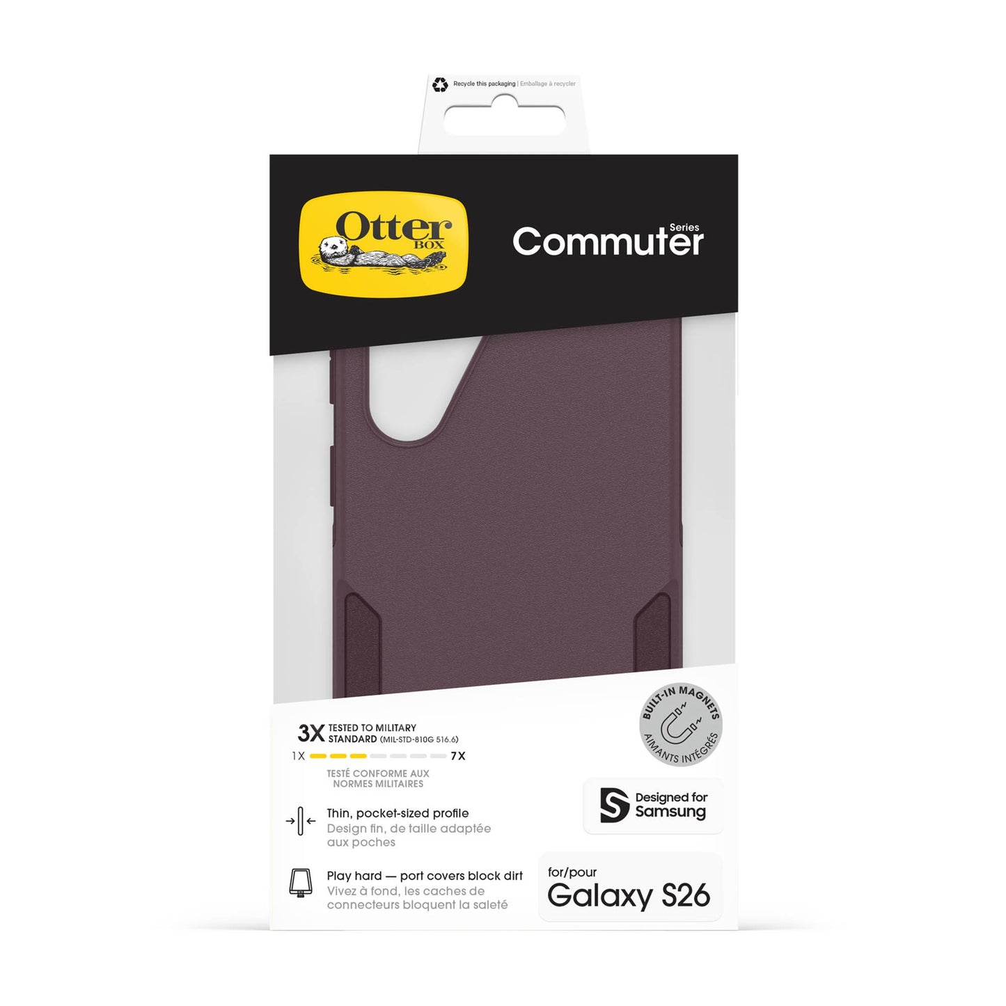 Samsung Galaxy S26 Otterbox Commuter w/Magnets Case - Tailhead - Purple - 15-15149
