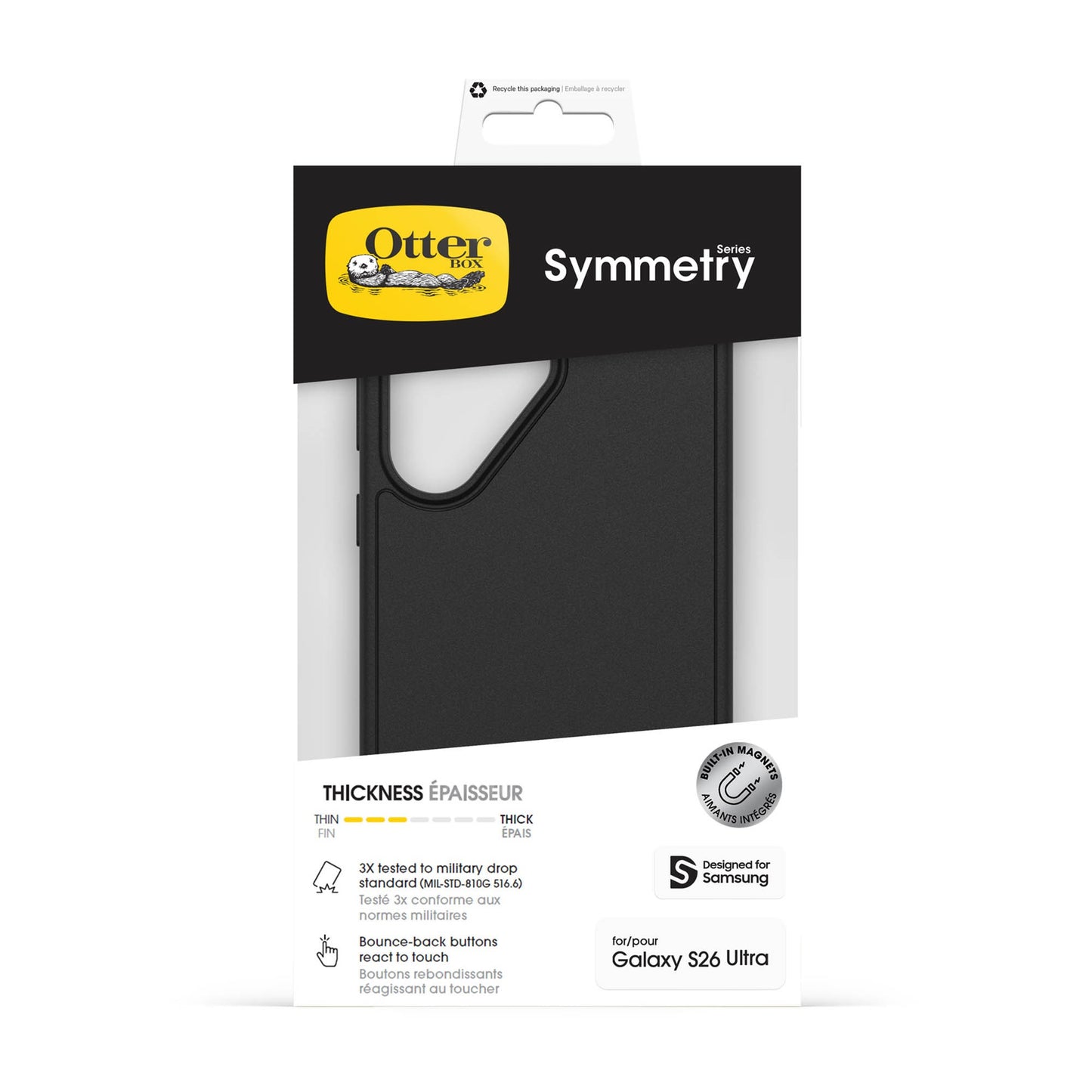 Samsung Galaxy S26 Ultra Otterbox Symmetry w/Magnets Case - Black - 15-15188