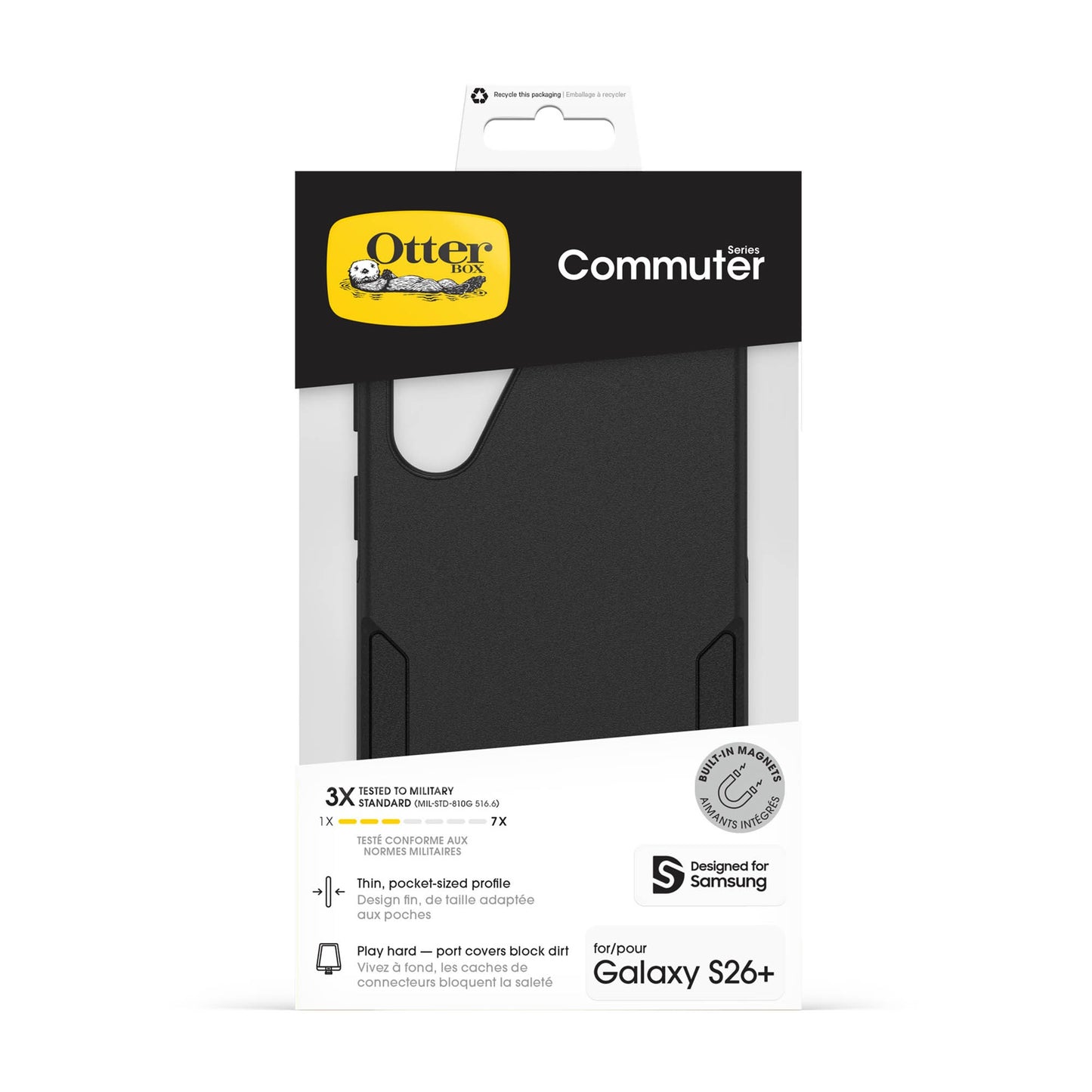 Samsung Galaxy S26+ Otterbox Commuter w/Magnets Case - Black - 15-15190