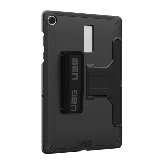 Samsung Galaxy Tab A11+/A9+ UAG Scout w/Kickstand and Handstrap Case - Black - 15-15230