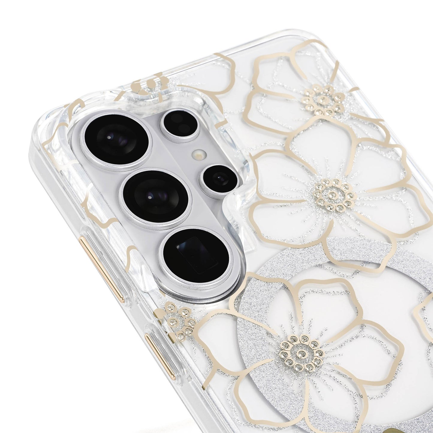 Samsung Galaxy S26 Ultra Case-Mate Floral Gems w/Magnet Case - Gold - 15-15233