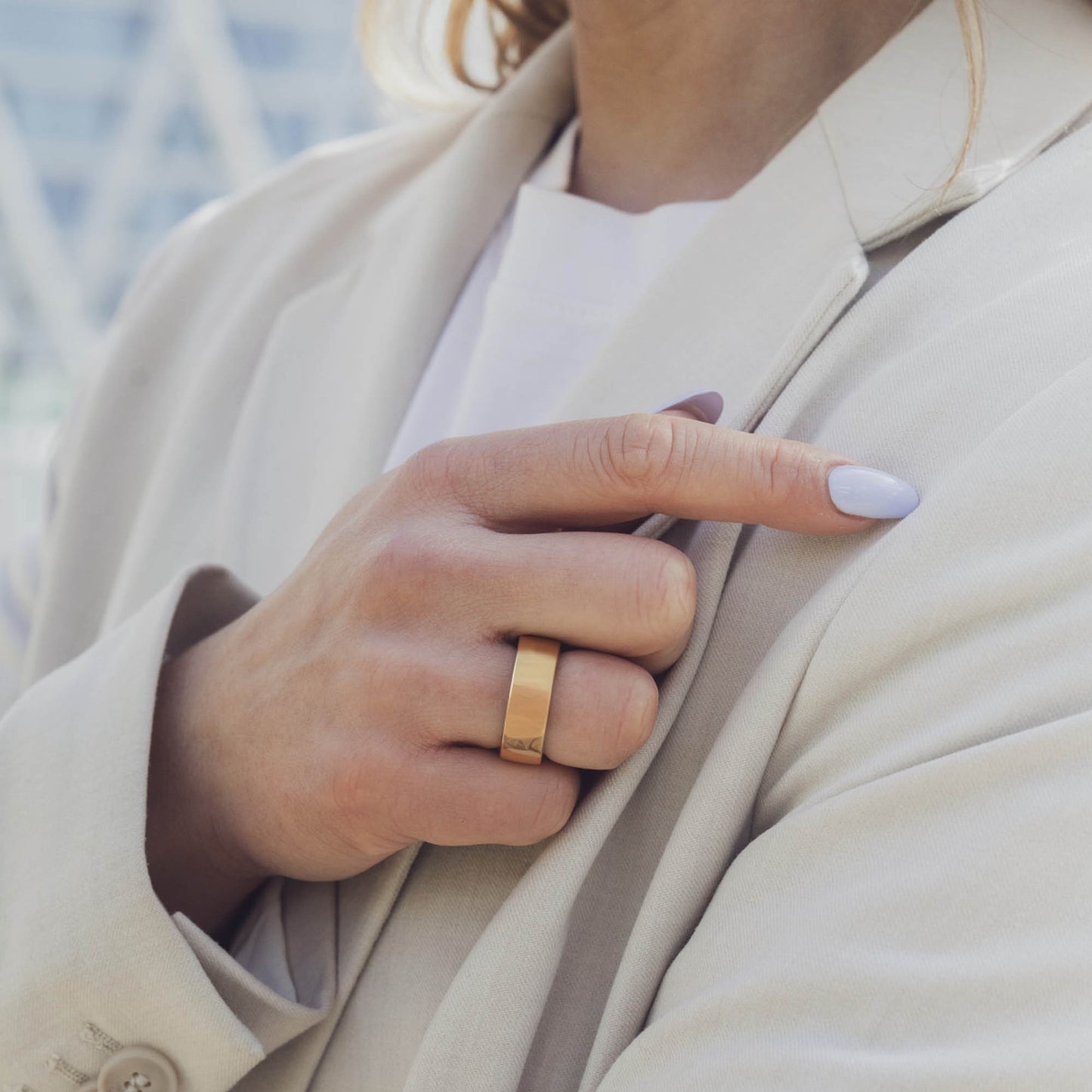 Circular Ring 2 Size 7 - Gold - 15-15395