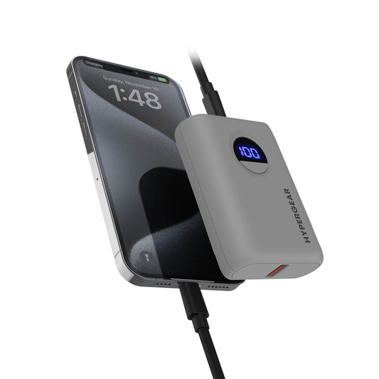 HyperGear 10000mAh Power Pack Pro Portable Power Bank with Digital Display - 15-15456