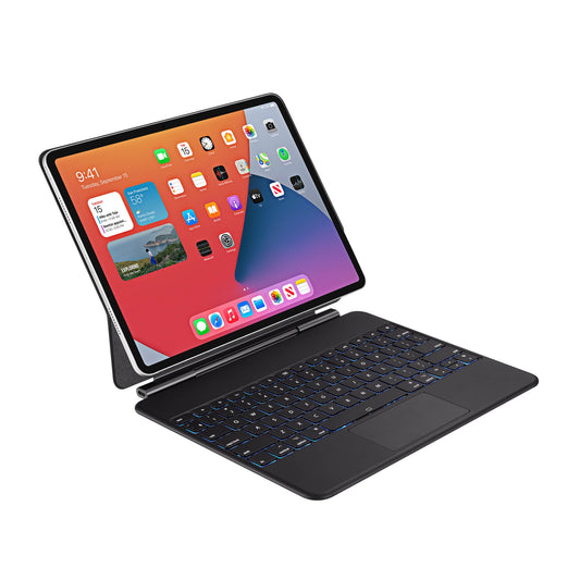 iPad Pro 13-in M5/M4 Adesso EasyTouch BT Keyboard Folio w/Touchpad - Black - 15-15549