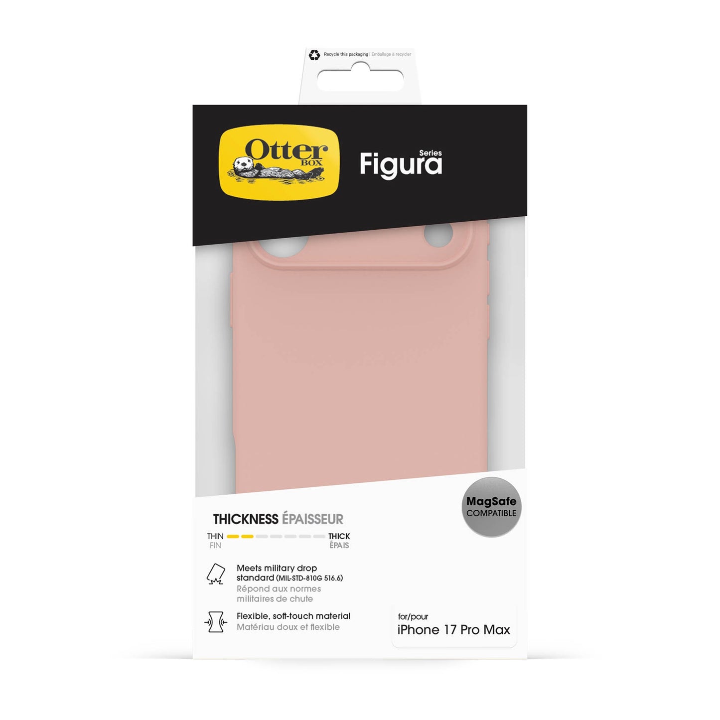 iPhone 17 Pro Max Otterbox Figura MagSafe Case - Rose Smoke - 15-15574