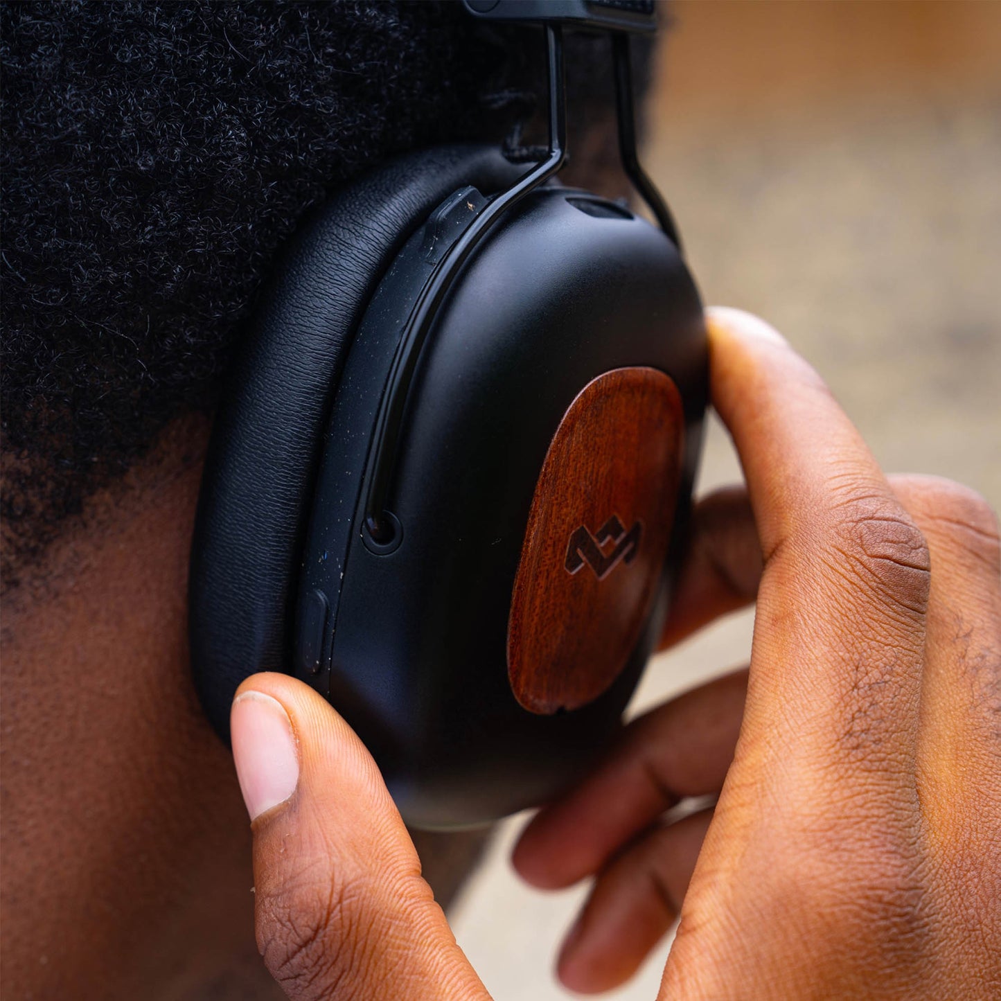 House of Marley Positive Vibration Rebel ANC Headphones - Signature Black - 15-15624