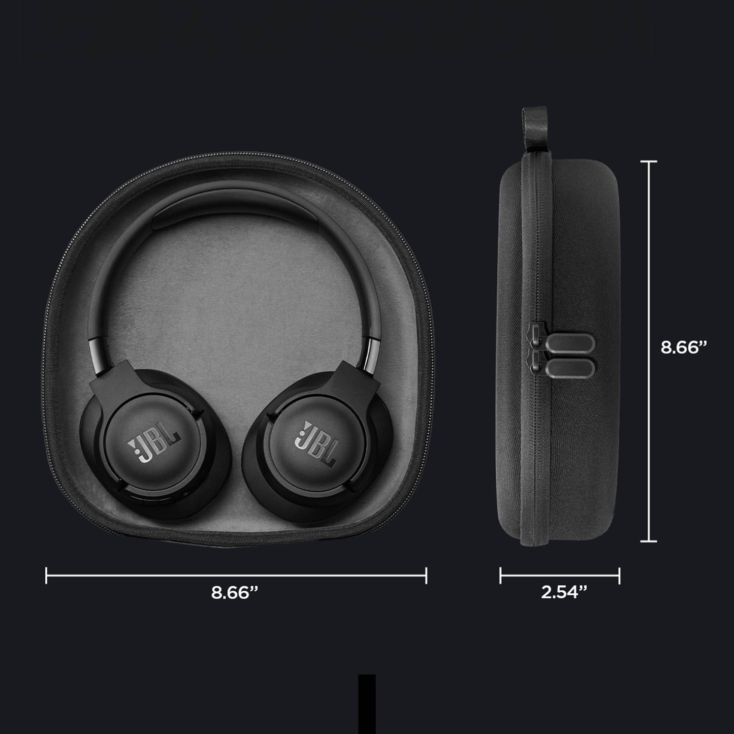 Universal Spigen Klasden Headphone Carrying Case - Black - 15-15755