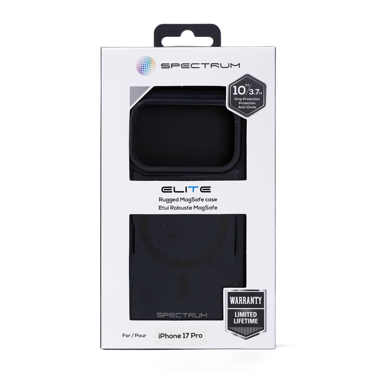 iPhone 17 Pro SPECTRUM Elite Case w/Magnets - Black - 15-15817