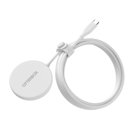 Otterbox Qi2 25W MagSafe Wireless Charging Pad - White - 15-15830