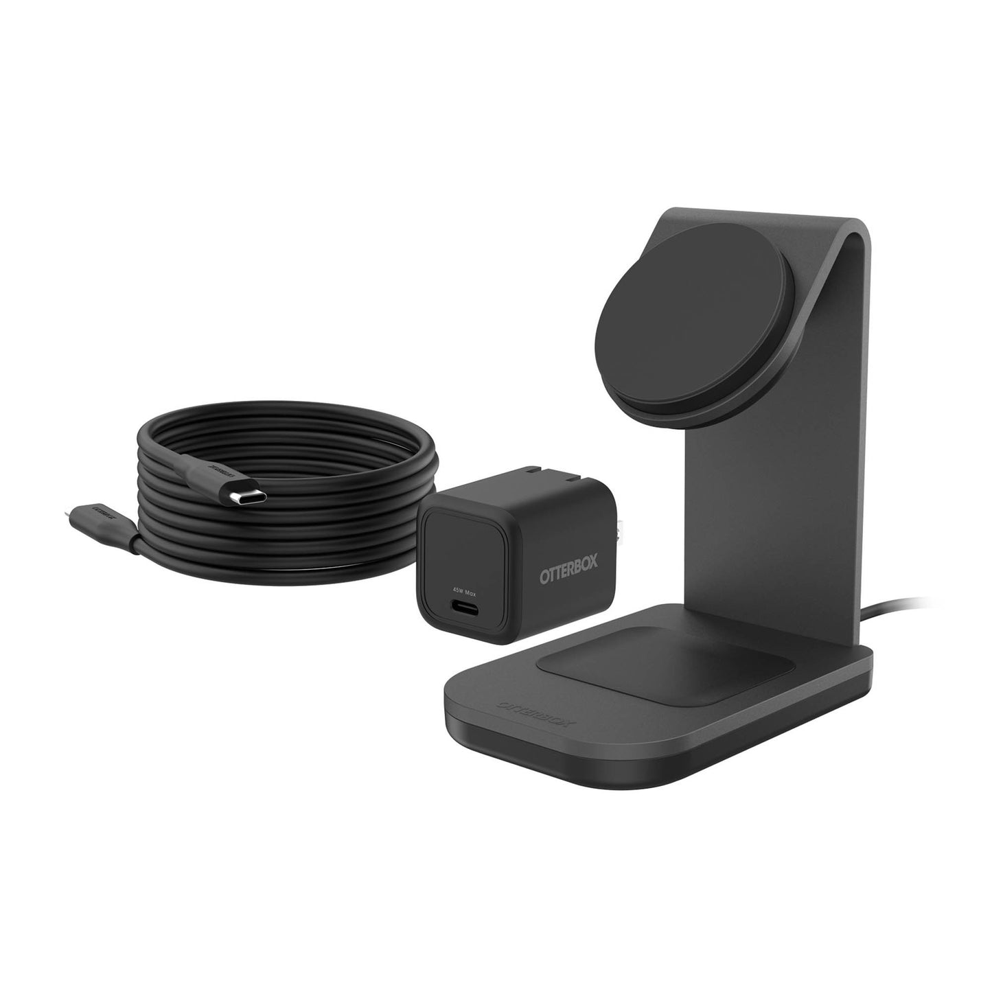 Otterbox Qi2 25W 2in1 MagSafe Wireless Charging Stand - Black - 15-15831