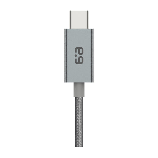 PureGear Space Grey USB-C to USB-C Braided Charge and Sync Cable (120cm) - 15-08176