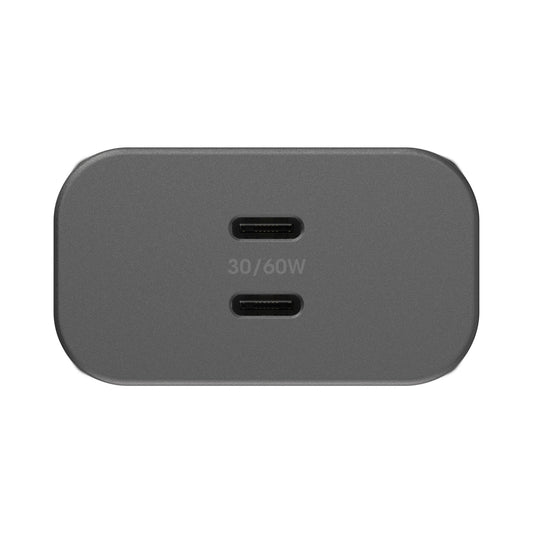 Otterbox 60W Dual Port 30W USB-C GAN Premium Pro Wall Charger - Black - 15-10587
