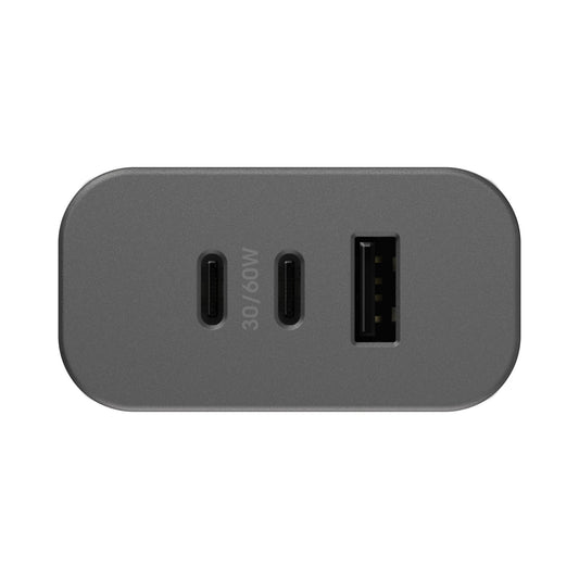 Otterbox 72W Dual Port 30W USB-C PD + Single Port 12W USB-A Premium Pro Wall Charger - Black - 15-10589