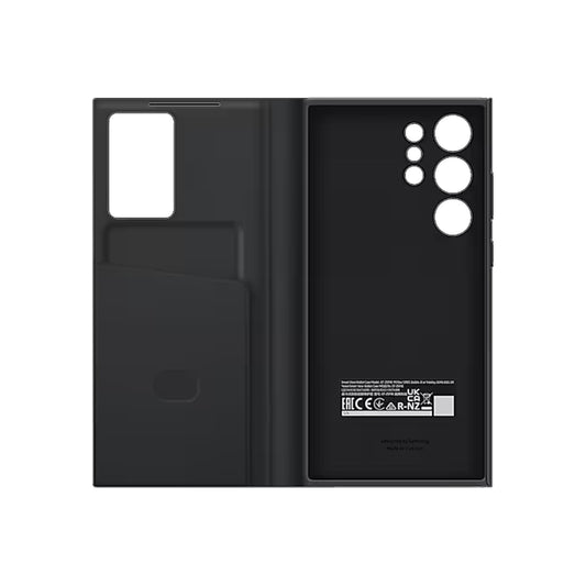 Samsung Galaxy S23 Ultra 5G OEM Clear View Wallet Case - Black - 15-11101
