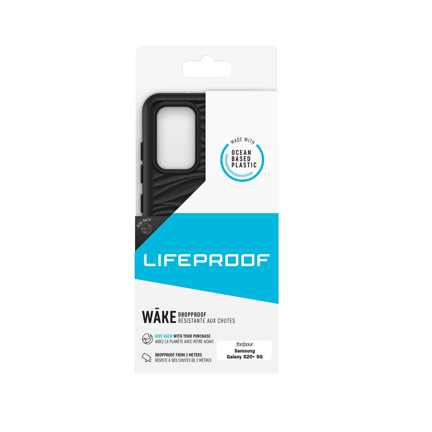 Samsung Galaxy S20+ 5G LifeProof Black Wake Recycled Plastic Case - 15-06955